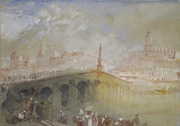 Die Brücke von Blois: Nebel lichtet sich, 1826 - 1830